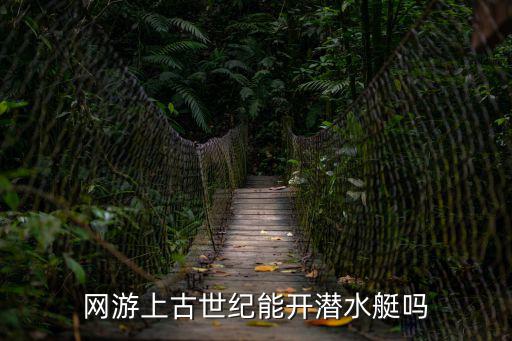 网游上古世纪能开潜水艇吗