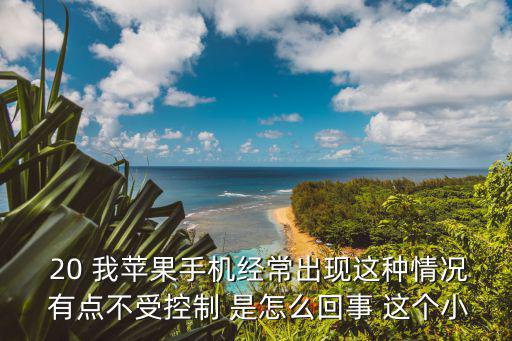  20 我苹果手机经常出现这种情况 有点不受控制 是怎么回事 这个小