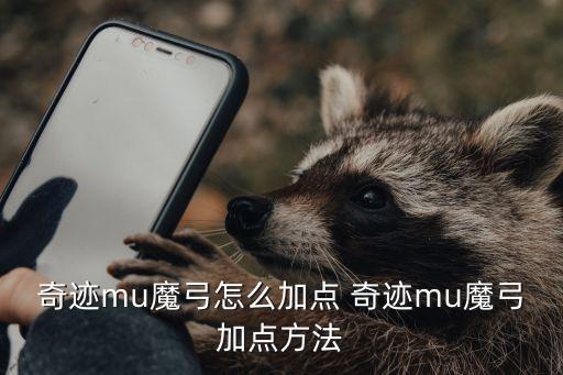 奇迹mu魔弓怎么加点 奇迹mu魔弓加点方法