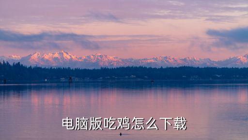 电脑版吃鸡怎么下载