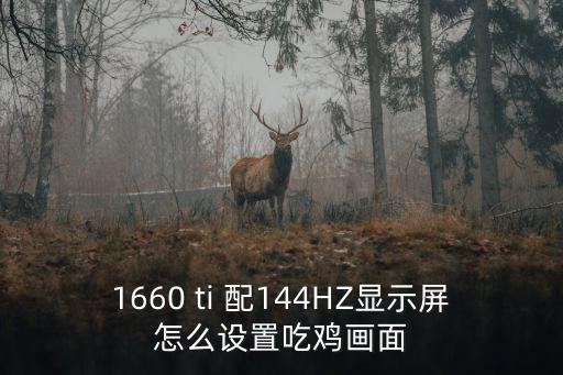 手游吃鸡显示屏怎么调节分辨率，1660 ti 配144HZ显示屏怎么设置吃鸡画面