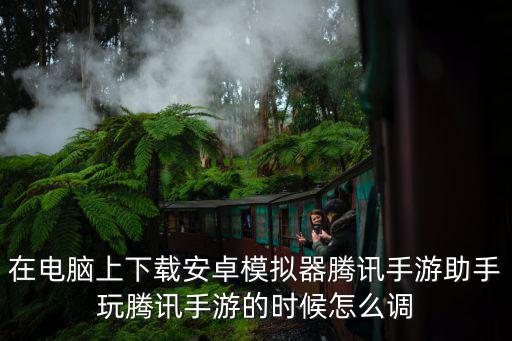 在电脑上下载安卓模拟器腾讯手游助手玩腾讯手游的时候怎么调