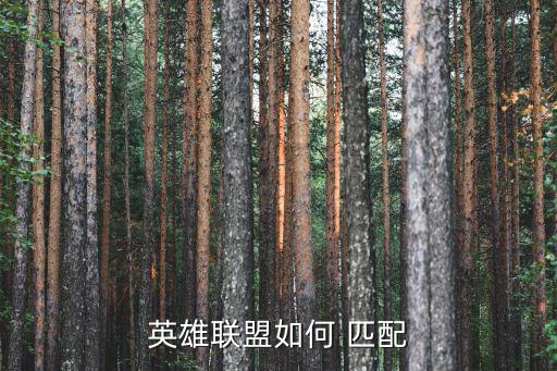 英雄联盟如何 匹配