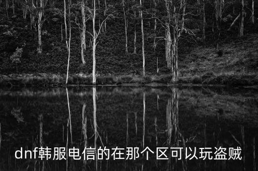dnf韩服手游盗贼冒险怎么开，dnf韩服电信的在那个区可以玩盗贼