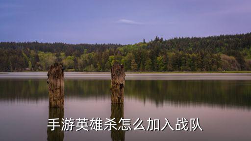 手游英雄杀怎么加入战队