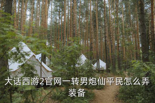 大话西游2官网一转男炮仙平民怎么弄装备