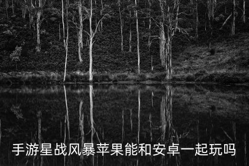 手游星战风暴苹果能和安卓一起玩吗
