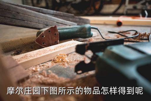 摩尔庄园下图所示的物品怎样得到呢