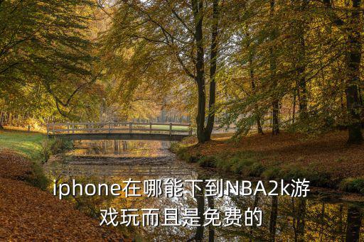 iphone在哪能下到NBA2k游戏玩而且是免费的
