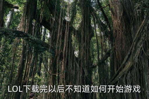 LOL下载完以后不知道如何开始游戏