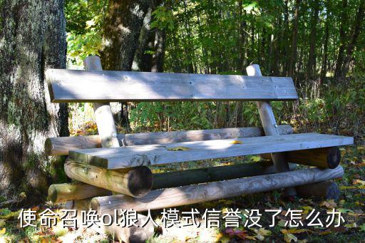 使命召唤ol狼人模式信誉没了怎么办