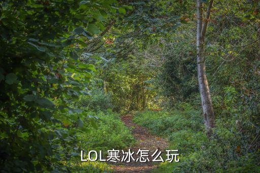 LOL寒冰怎么玩