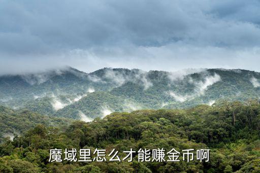 魔域里怎么才能赚金币啊