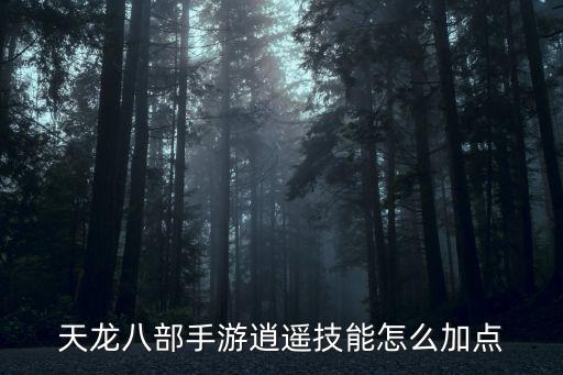 天龙八部手游逍遥技能怎么加点