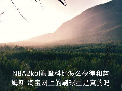 NBA2kol巅峰科比怎么获得和詹姆斯 淘宝网上的刷球星是真的吗