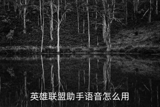 英雄联盟助手语音怎么用