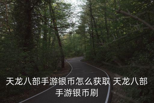 天龙八部手游怎么氪银两，天龙八部手游银币怎么获取 天龙八部手游银币刷