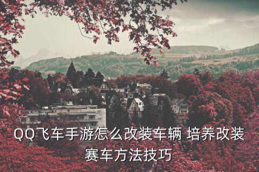 QQ飞车手游怎么改装车辆 培养改装赛车方法技巧