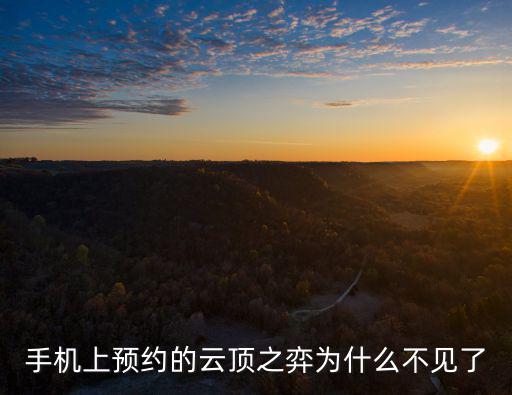 手机上预约的云顶之弈为什么不见了