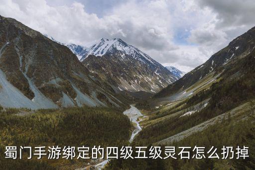 蜀门手游绑定的四级五级灵石怎么扔掉