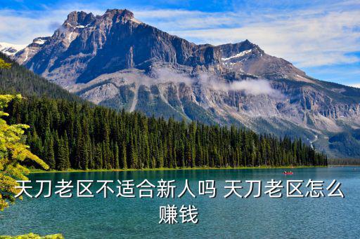 天刀老区不适合新人吗 天刀老区怎么赚钱