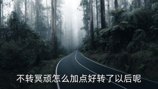 不转冥顽怎么加点好转了以后呢