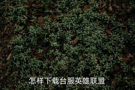 怎样下载台服英雄联盟
