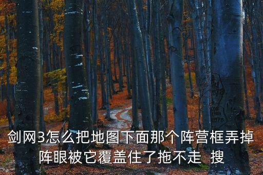剑网3怎么把地图下面那个阵营框弄掉阵眼被它覆盖住了拖不走  搜