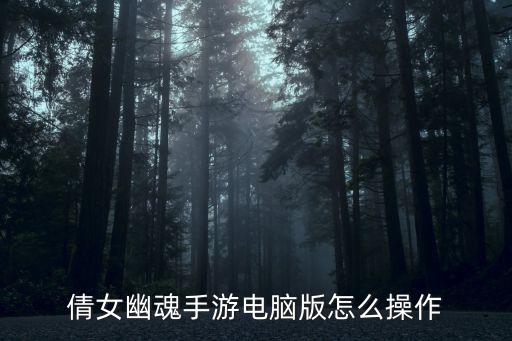 倩女幽魂手游电脑版怎么操作