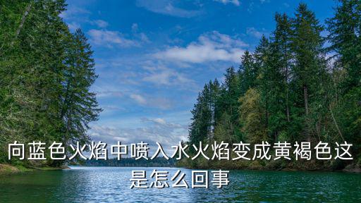 向蓝色火焰中喷入水火焰变成黄褐色这是怎么回事