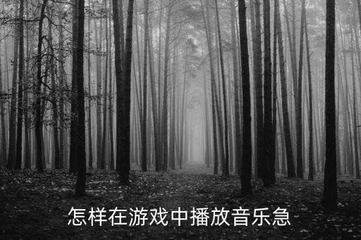 抖音吃鸡手游直播怎么放音乐，怎样在游戏中播放音乐急