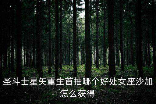 圣斗士星矢重生首抽哪个好处女座沙加怎么获得