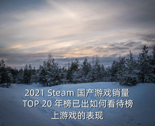 2021 Steam 国产游戏销量 TOP 20 年榜已出如何看待榜上游戏的表现