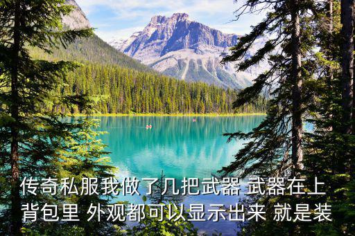 传奇手游怎么显示装备在身上，传奇私服我做了几把武器 武器在上 背包里 外观都可以显示出来 就是装