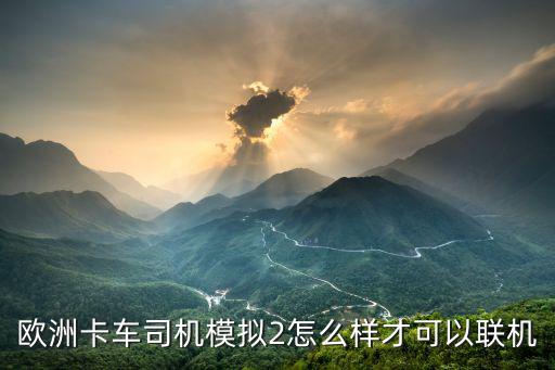 欧洲卡车司机模拟2怎么样才可以联机