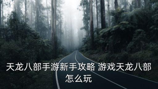 天龙八部手游怎么玩更好玩，天龙八部手游新手攻略 游戏天龙八部怎么玩