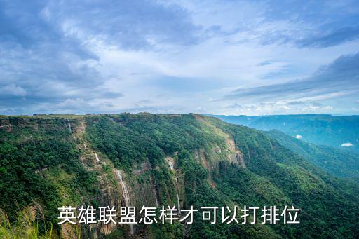 英雄联盟手游英雄排名怎么开，英雄联盟怎样才可以打排位
