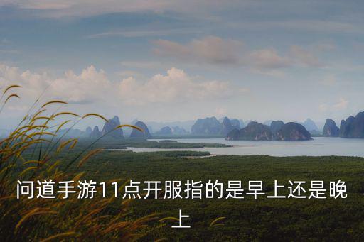 问道手游11点开服指的是早上还是晚上
