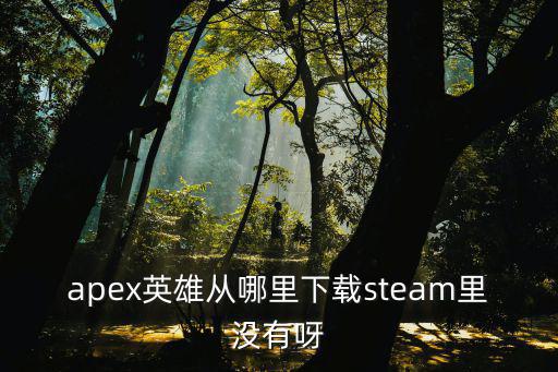 apex英雄从哪里下载steam里没有呀