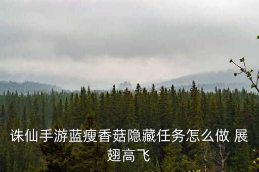 诛仙手游蓝瘦香菇隐藏任务怎么做 展翅高飞