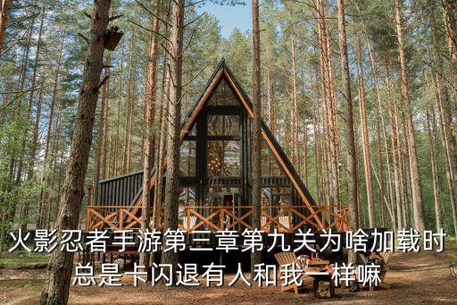 火影忍者手游第三章第九关为啥加载时总是卡闪退有人和我一样嘛