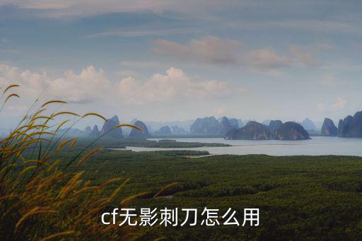 cf无影刺刀怎么用