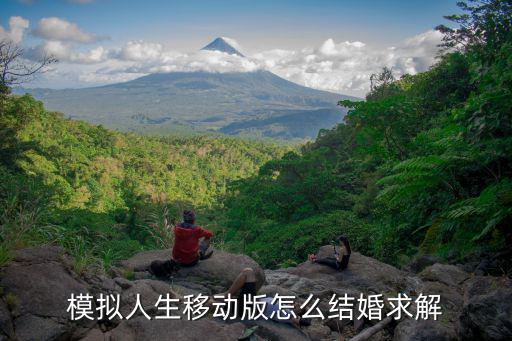 模拟人生移动版怎么结婚求解