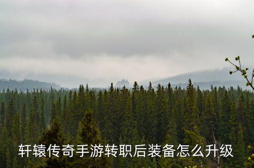 轩辕传奇手游转职后装备怎么升级