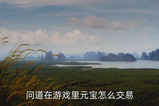 问道在游戏里元宝怎么交易