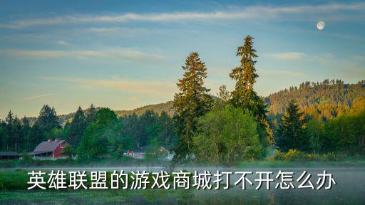 英雄联盟的游戏商城打不开怎么办