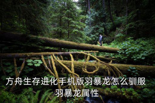 方舟手游毒液霸王龙怎么驯服，方舟生存进化手机版羽暴龙怎么驯服 羽暴龙属性