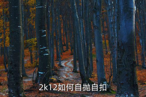 2k12如何自抛自扣