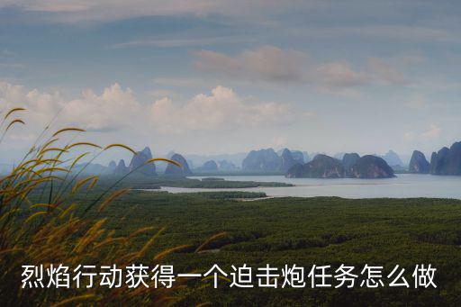 烈焰行动获得一个迫击炮任务怎么做