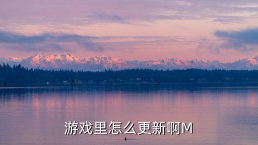 盛世芳华手游怎么更新，游戏里怎么更新啊M